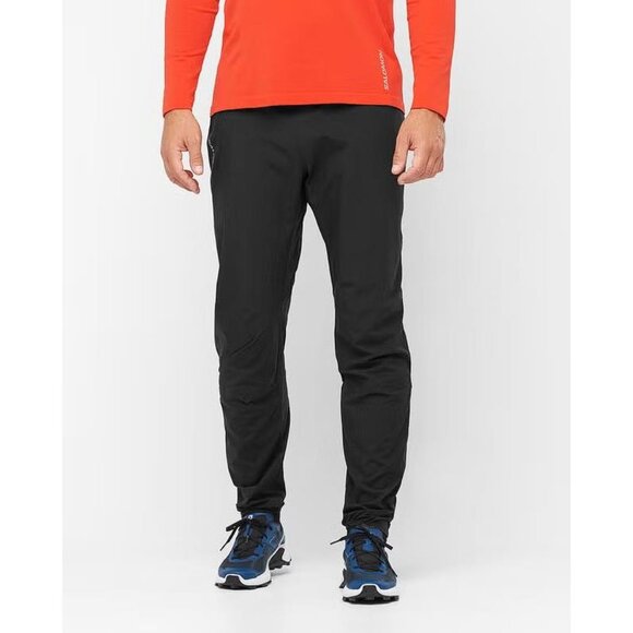 SALOMON Men's Bonatti Trail Pant Size L In Deep Black - Picture 1 of 13